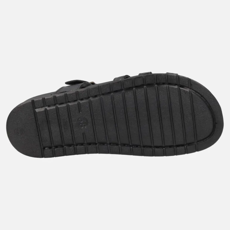 Sandalias de piel estilo cangrejeras con planta BIO