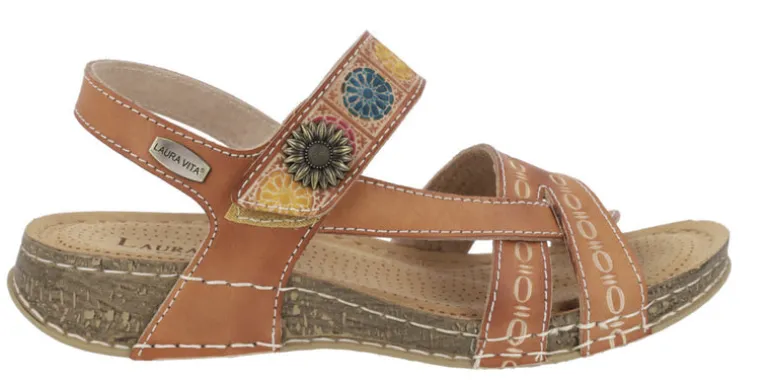 Sandalias de piel estilo étnico Jaclouxo 05 para mujer