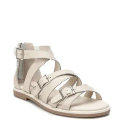 Sandalias de piel estilo romanas con hebillas para mujer