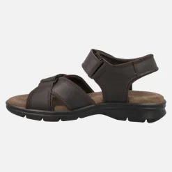 Sandalias de piel para hombre con cierre de velcro Sanders Basics