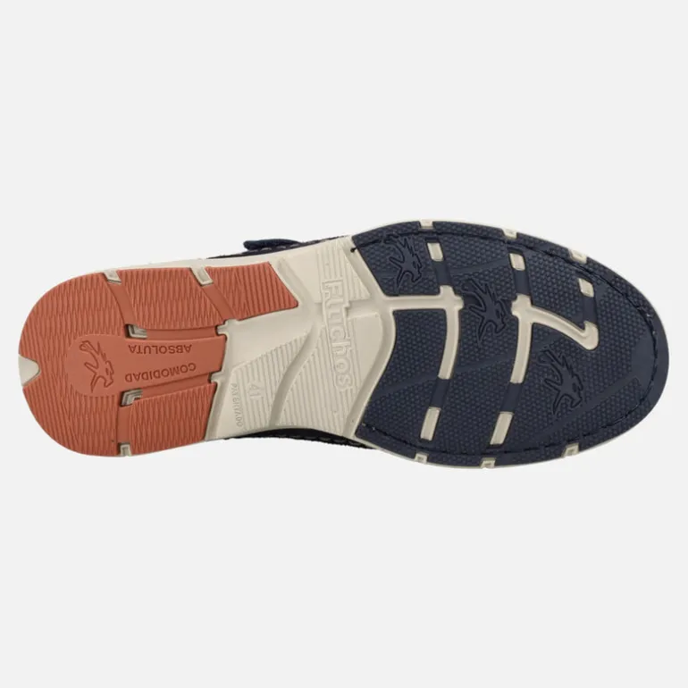 Sandalias de piel para hombre Kai con cierre de velcro