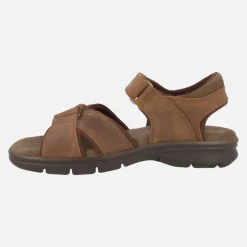 Sandalias de piel para hombre con cierre de velcro Sanders Basics