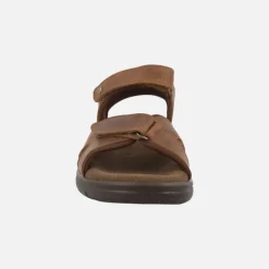 Sandalias de piel para hombre con cierre de velcro Sanders Basics