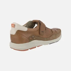 Sandalias de piel para hombre Kai con cierre de velcro