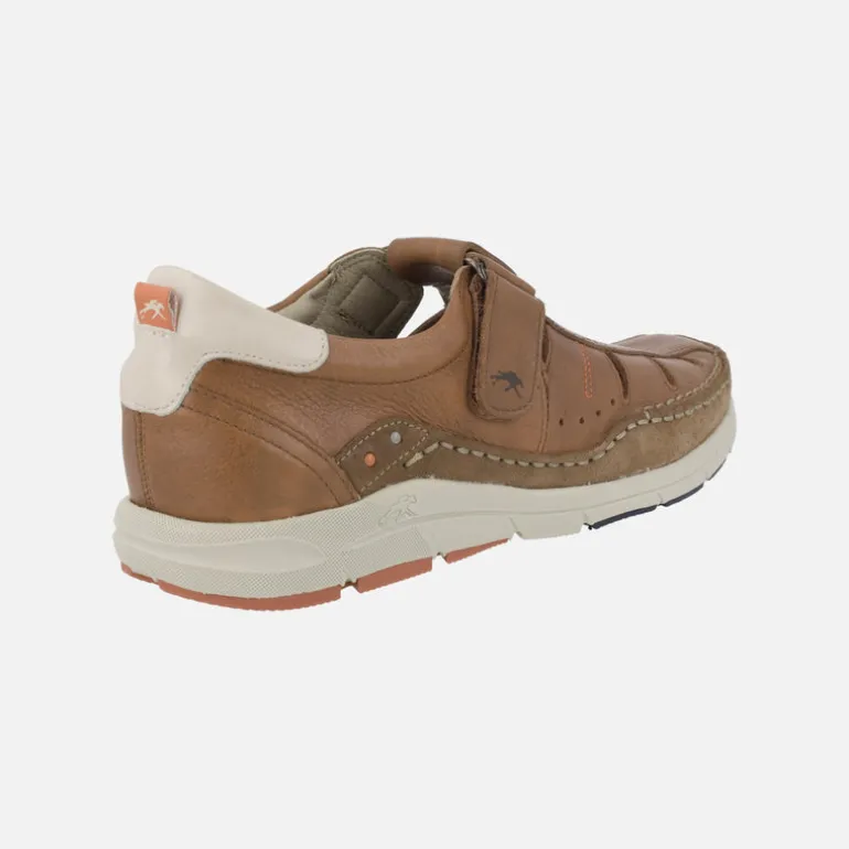 Sandalias de piel para hombre Kai con cierre de velcro