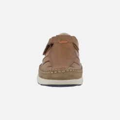 Sandalias de piel para hombre Kai con cierre de velcro