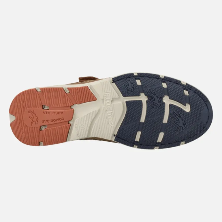 Sandalias de piel para hombre Kai con cierre de velcro