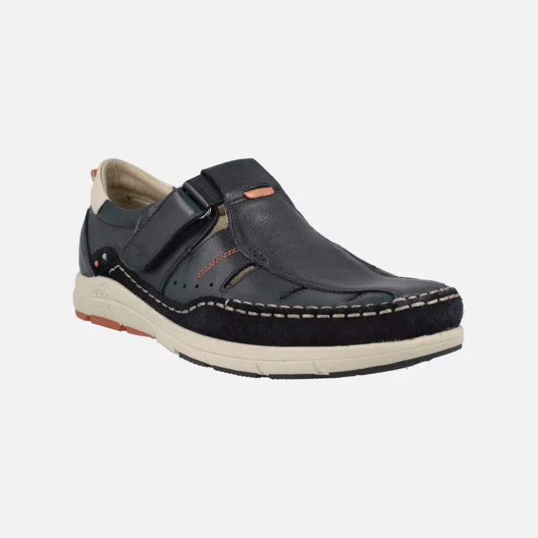 Sandalias de piel para hombre Kai con cierre de velcro