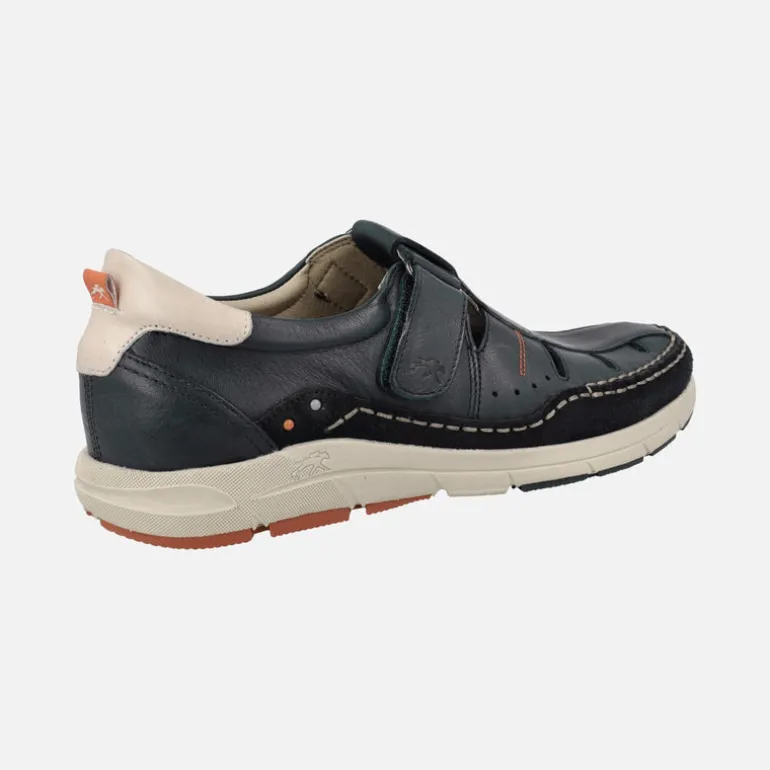 Sandalias de piel para hombre Kai con cierre de velcro