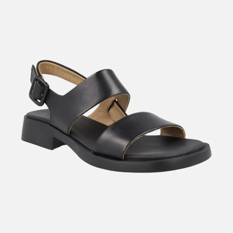 Sandalias de piel para mujer con tacón bajo Dana
