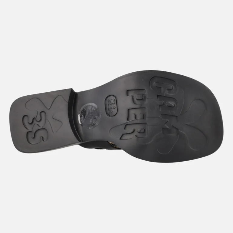 Sandalias de piel para mujer con tacón bajo Dana