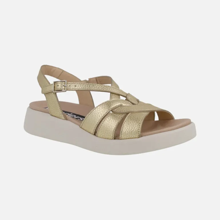 Sandalias de piel PATERNA en color oro