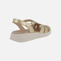 Sandalias de piel PATERNA en color oro