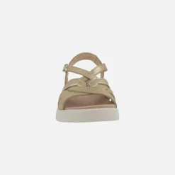 Sandalias de piel PATERNA en color oro