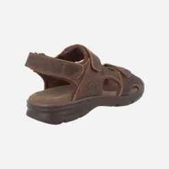 Sandalias de piel Salton con forro de lycra y cierre de velcro