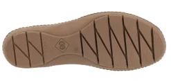 Sandalias de piel troqueladas con tira de velcro para mujer
