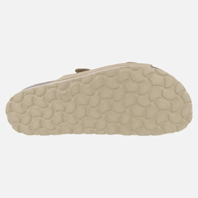 Sandalias de serraje estilo bio con plataforma