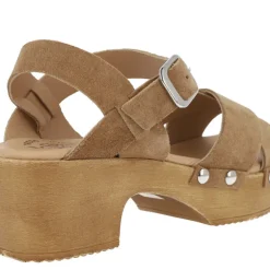 Sandalias de serraje para mujer con tachas metálicas Help the trees