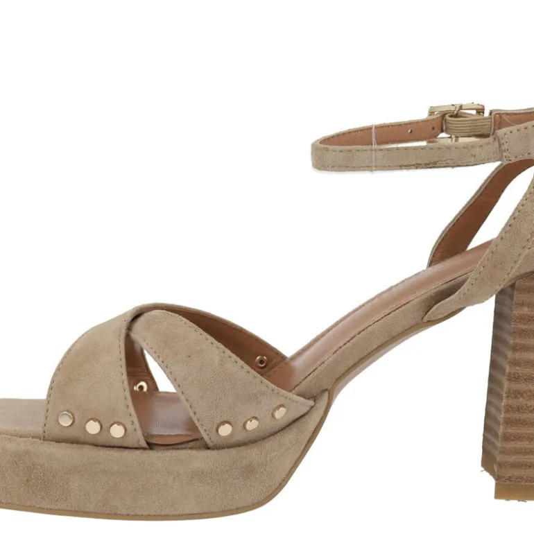 Sandalias de tacón alto con pulsera al tobillo Fabia