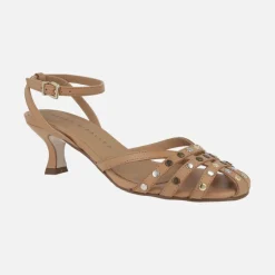 SANDALIAS DE TACÓN FINO CON PULSERA ESTILO CANGREJERAS JASPER