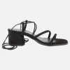 Sandalias de tacón Grecia con cintas para atar