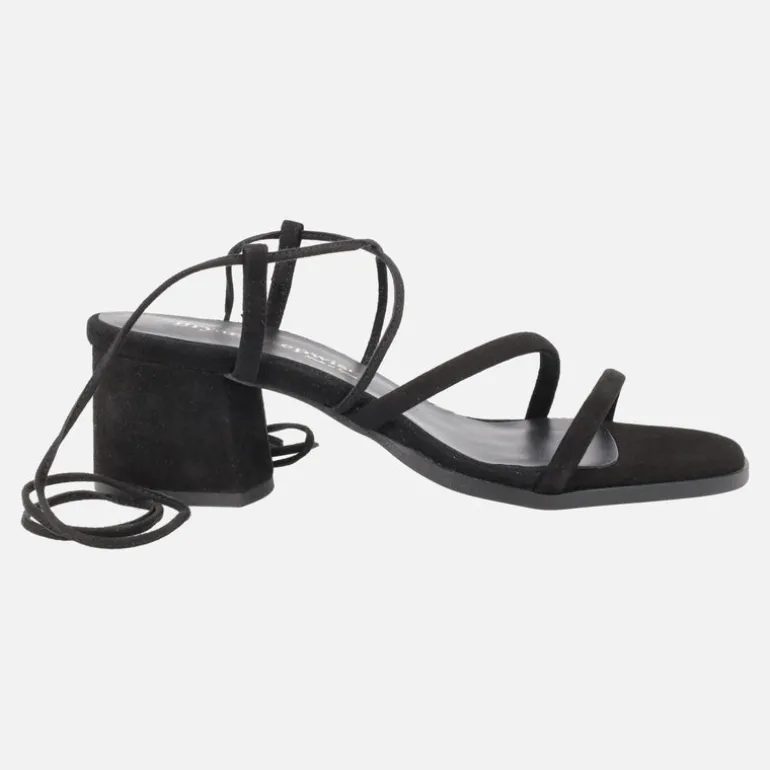 Sandalias de tacón Grecia con cintas para atar