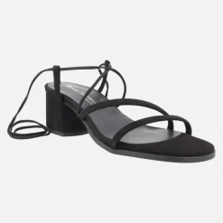Sandalias de tacón Grecia con cintas para atar