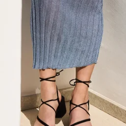 Sandalias de tacón Grecia con cintas para atar