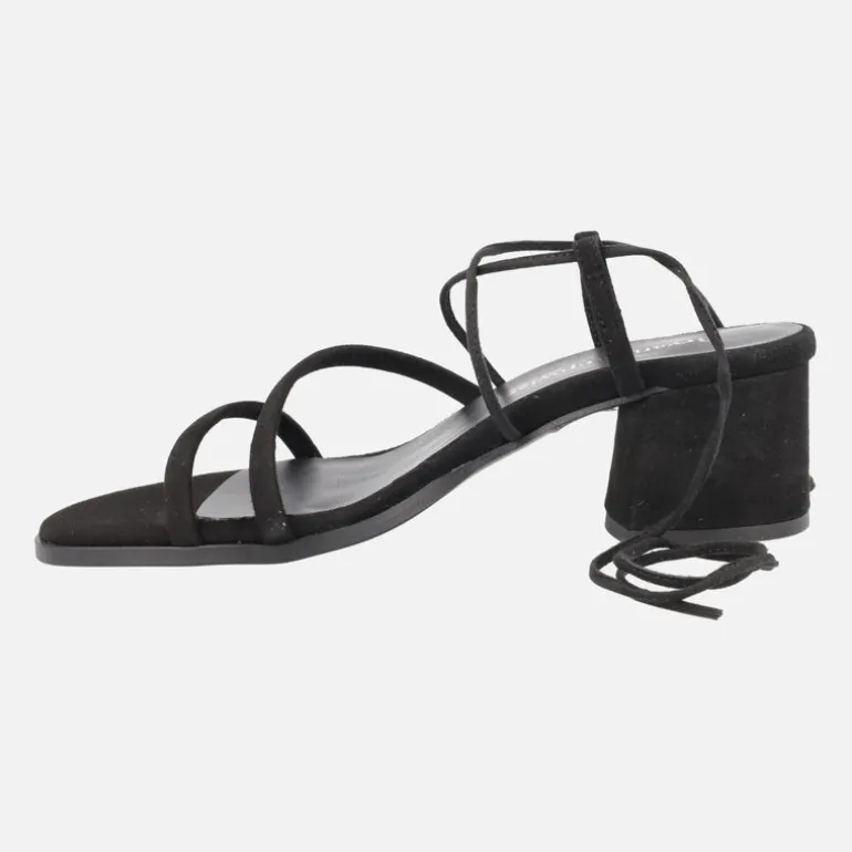 Sandalias de tacón Grecia con cintas para atar