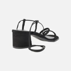 Sandalias de tacón Grecia con cintas para atar