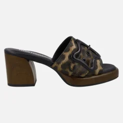 Sandalias de tacón Lil Haley en animal print leopardo