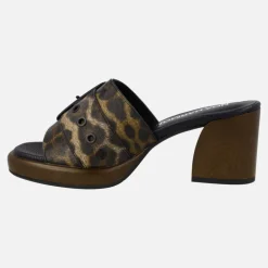 Sandalias de tacón Lil Haley en animal print leopardo