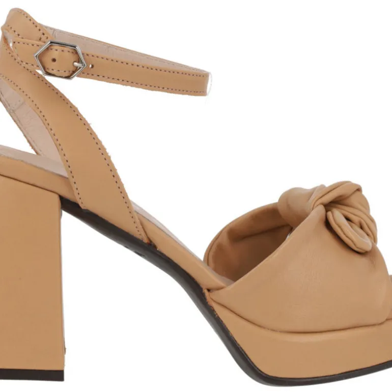 Sandalias de tacón y plataforma con detalle de nudo Help