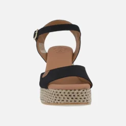 Sandalias de tacón y plataforma Marsella serraje