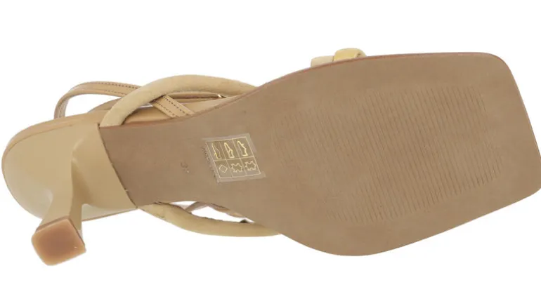 Sandalias de tiras Coko con tacón alto y pulsera al tobillo