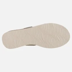 Sandalias de tiras combinadas con cierre de velcro al talón