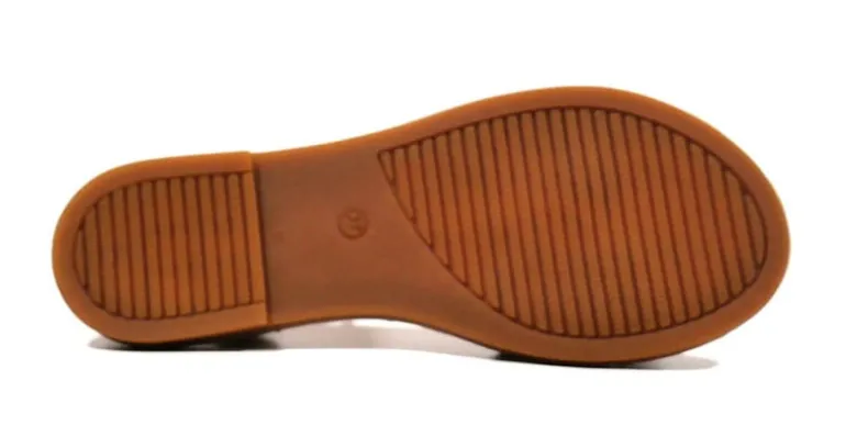 Sandalias de tiras con animal print para mujer