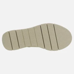 Sandalias doradas de piel con piezas efecto trenzado