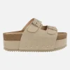 Sandalias estilo bio con plataforma XL y hebillas