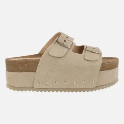 Sandalias estilo bio con plataforma XL y hebillas