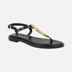 Sandalias griegas en color Negro estilo esclavas
