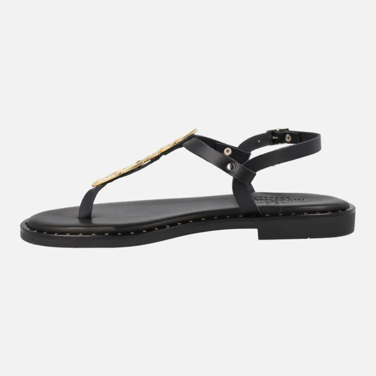 Sandalias griegas en color Negro estilo esclavas