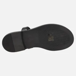 Sandalias griegas tipo esclavas en Negro
