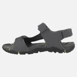 Sandalias grises para hombre con cierres de velcro Jerez 01