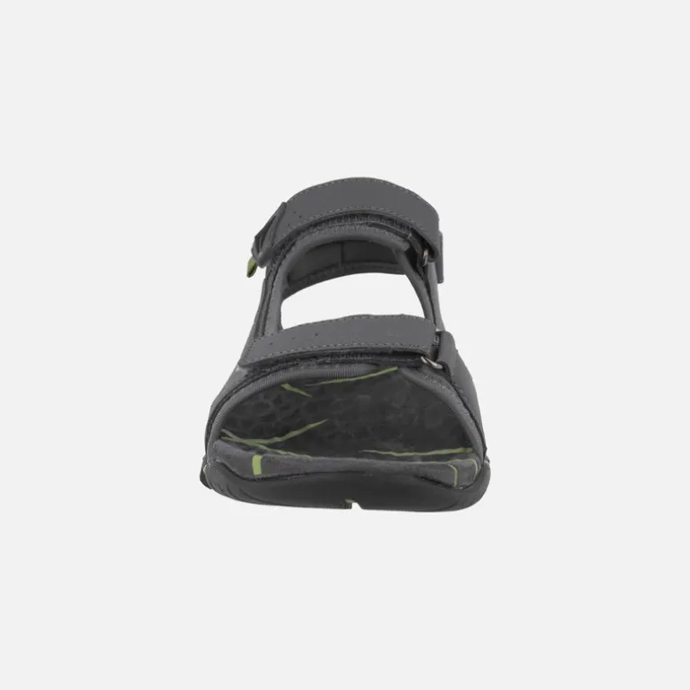 Sandalias grises para hombre con cierres de velcro Jerez 01