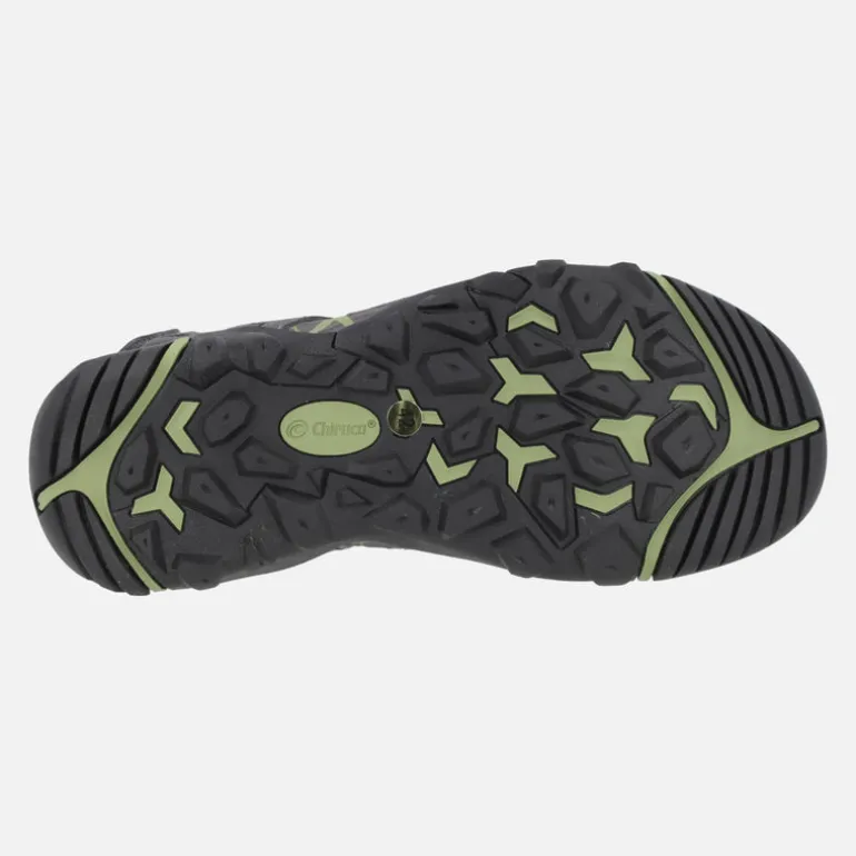 Sandalias grises para hombre con cierres de velcro Jerez 01