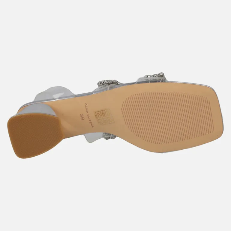 Sandalias Joya con pedrería y vinilo