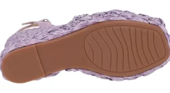 Sandalias joya de rafia con pedrería