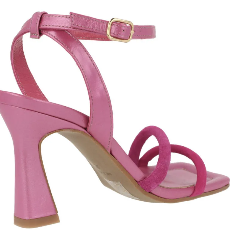 Sandalias Kate con tacón alto y pulsera al tobillo