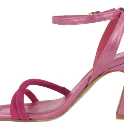 Sandalias Kate con tacón alto y pulsera al tobillo